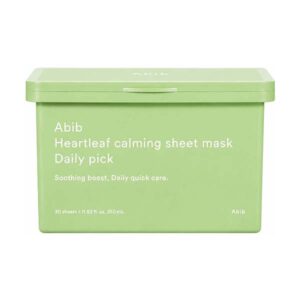 Abib Heartleaf Calming Sheet Mask, 30шт