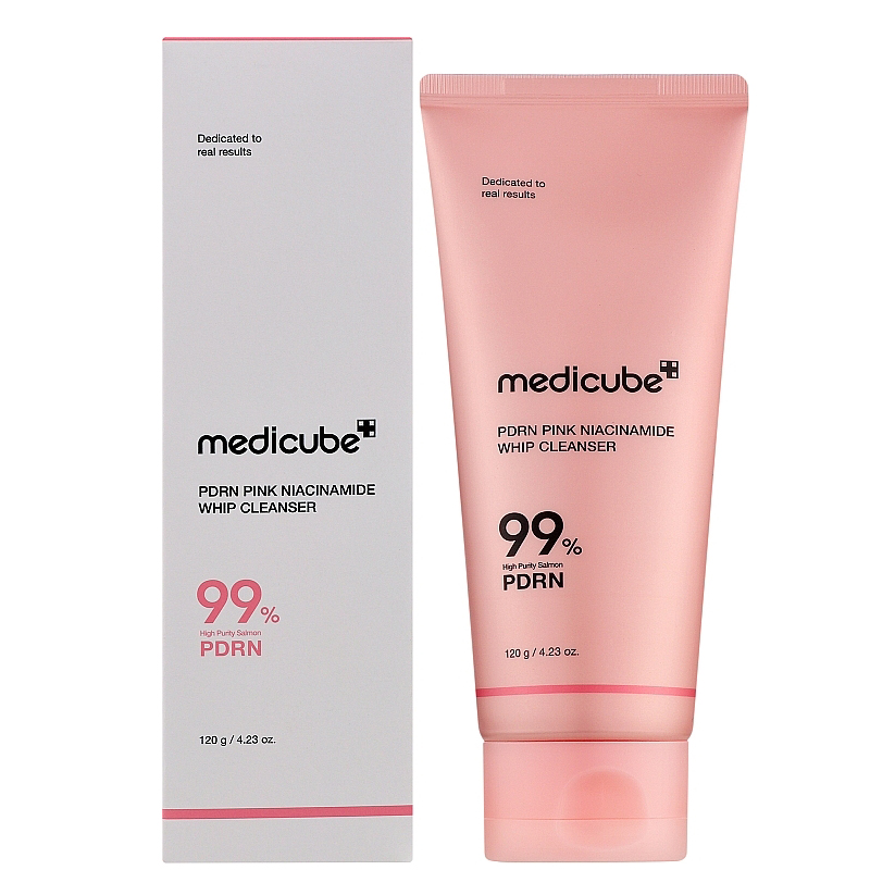 Medicube PDRN Pink Niacinamide Whip Cleanser, 120гр
