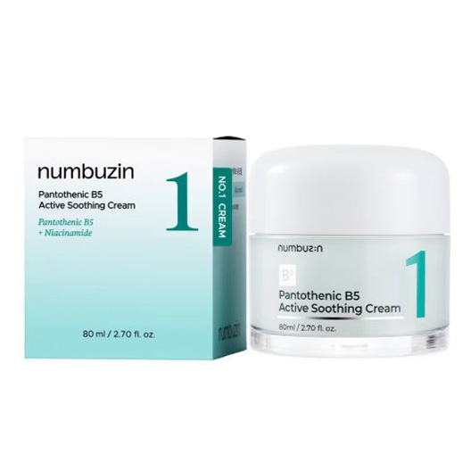 Numbuzin 1 Pantothenic B5 Active Soothing Cream, 80мл