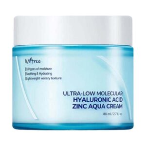 Isntree Ultra-Low Molecular Hyaluronic Acid Zinc Aqua Cream, 80мл