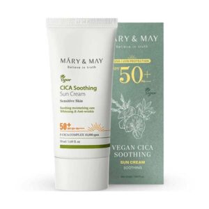 Mary & May Vegan Cica Soothing Sun Cream, 50мл